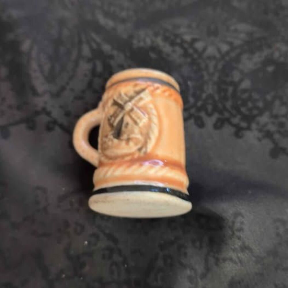 Netherlands? Miniature Beer Stein windmills